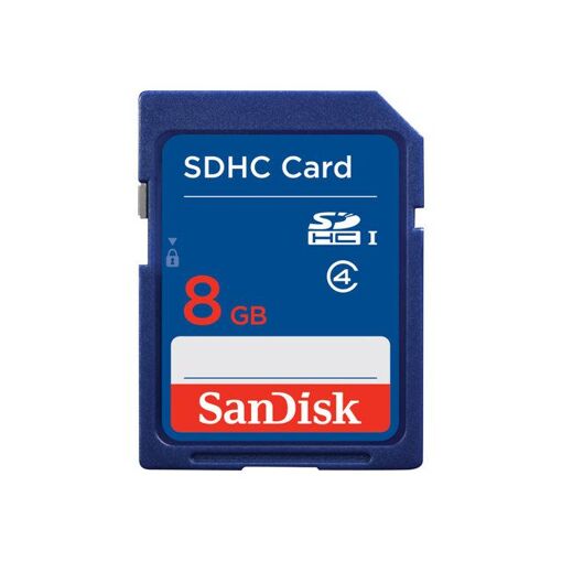 SanDisk SDHC 8GB Class 4 Flash Memory Card - Blue