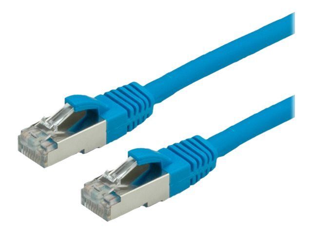 Secomp RJ-45 (M) to RJ-45 (M) Cable - 1m - SFTP, PiMF - CAT 6 - Halogen-free, Molded, Hook-less, Locking - Blue