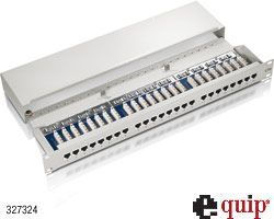 Digital Data Communications 24-Port CAT 5e UTP Connection Panel (RAL 7035, 1U, 19"