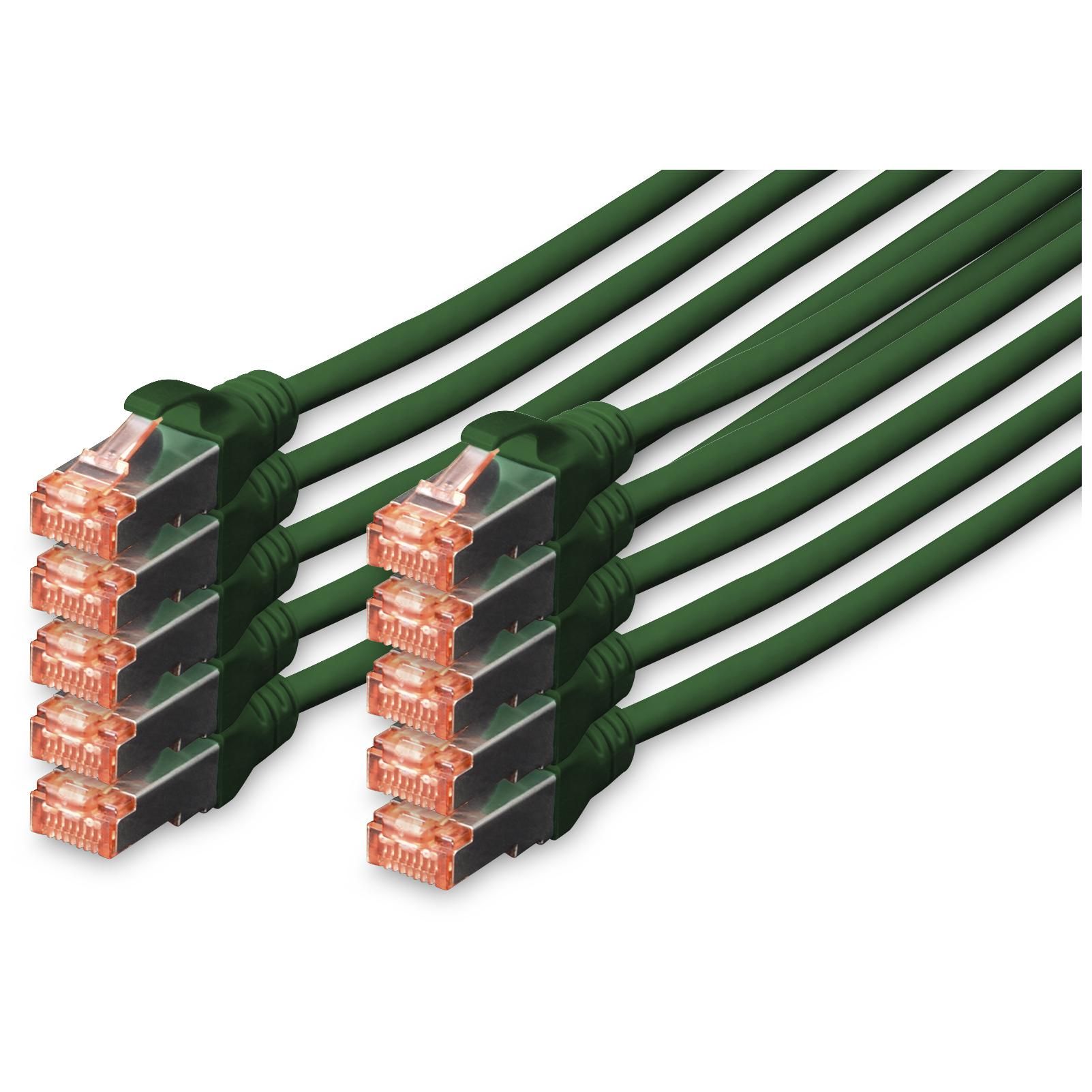Digitus CAT 6 S/FTP Cable Patch, 10-Pack