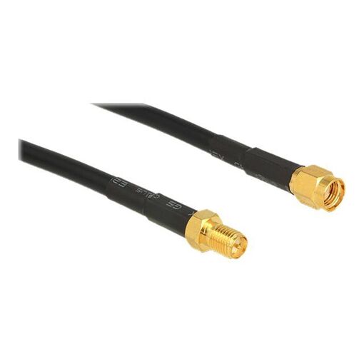 Delock CFD200 - Antenna Cable Extension - RP-SMA (F) to RP-SMA (M) - 3ft - Black