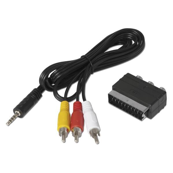 TechniSat Video Cable and RCA Adapter 3xRCA Black