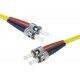 Exertis Connect ST (M) Single-Mode Fiber Optic Cable, 15m, Duplex, 9/125 µm, OS2, Yellow