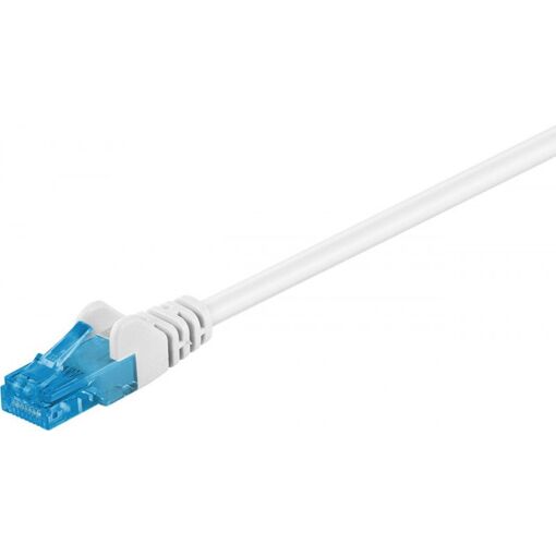 Wentronic RJ-45 to RJ-45 Cable, 7.5m, UTP Cat 6a, Halogen Free, Locking, White