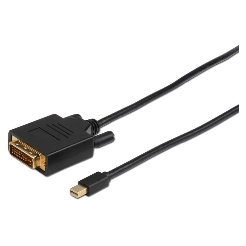 Cable MicroConnect Mini DisplayPort a DVI-D 1 m Negro