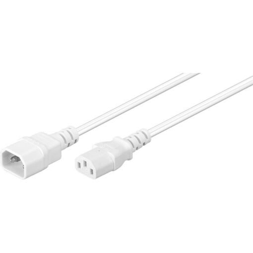 Cable de alimentación MicroConnect C13-C14 blanco 0,5 m
