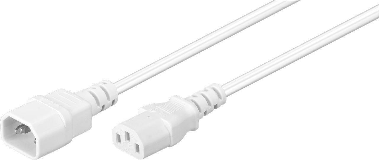 MicroConnect Power Cord C13-C14 0.5m White