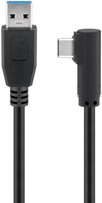 MicroConnect USB 3.2 Gen 2 (3.1 Gen 2) 1m USB A to USB C Cable - Black