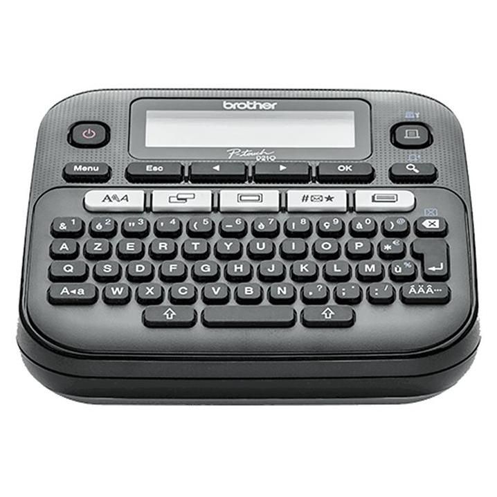 Impresora de etiquetas Brother P-Touch PT-D210VP - Monocromática - Transferencia térmica - Bobina de 1,2 cm - 180 ppp - Hasta 20 mm/s - Impresión de dos líneas
