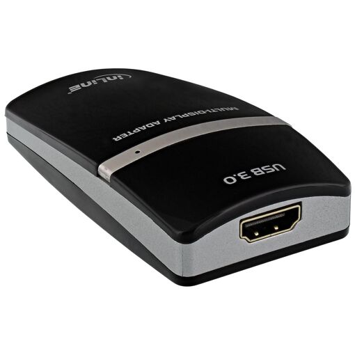 Adaptateur vidéo externe INTOS ELECTRONIC - USB 3.0 vers HDMI - Noir
