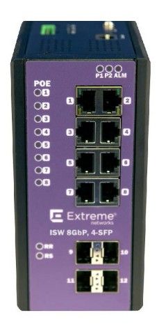 Extreme Networks ISW 8GBP4-SFP Managed Industrial Ethernet Switch