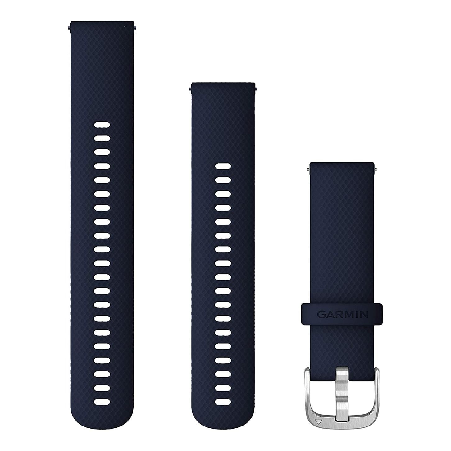 Correa de reloj Garmin de silicona, 22 mm, Azul marino