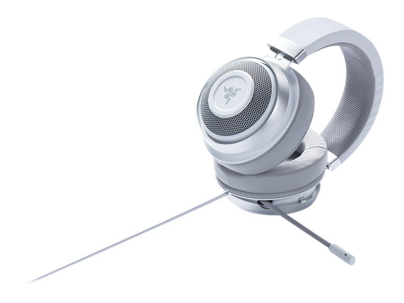 Razer Kraken - Wired Gaming Headset - Circum-aural - 3.5mm Jack - Acoustic Isolation - Mercury White