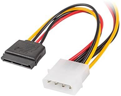 Lanberg câble d'alimentation molex mâle vers 2x sata femelle 15 cm