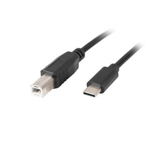 Câble Lanberg USB-C vers USB-B 2.0, 1,8 m Noir