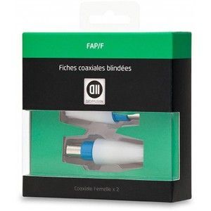 2 fiches coxiales femelle 9,52 mm D2 Diffusion