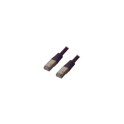 Câble pair torsadé MCL Cat 6 - 2m, moulé, verrouillé, violet