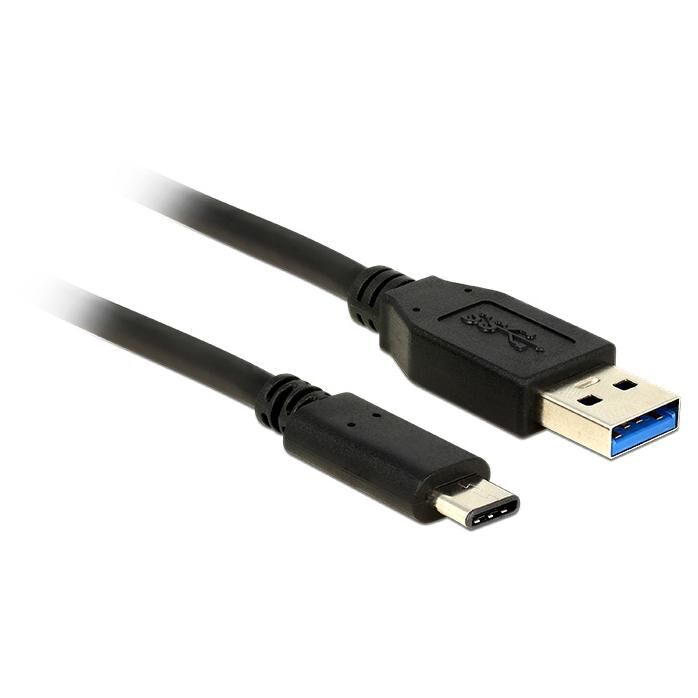 DeLOCK 0.5m USB3.1-C/USB3.1-A câble USB USB 3.2 Gen 2 (3.1 Gen 2) 0,5 m USB A USB C Noir