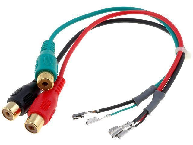 Cable Adaptateur AUX 3x RCA/ Broches nues