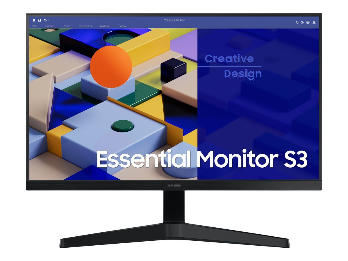 Samsung S24C312EAU - S31C Series - écran LED - 24" - 1920 x 1080 Full HD (1080p) @ 75 Hz - IPS - 250 cd/m² - 1000:1 - 5 ms - HDMI, VGA - noir