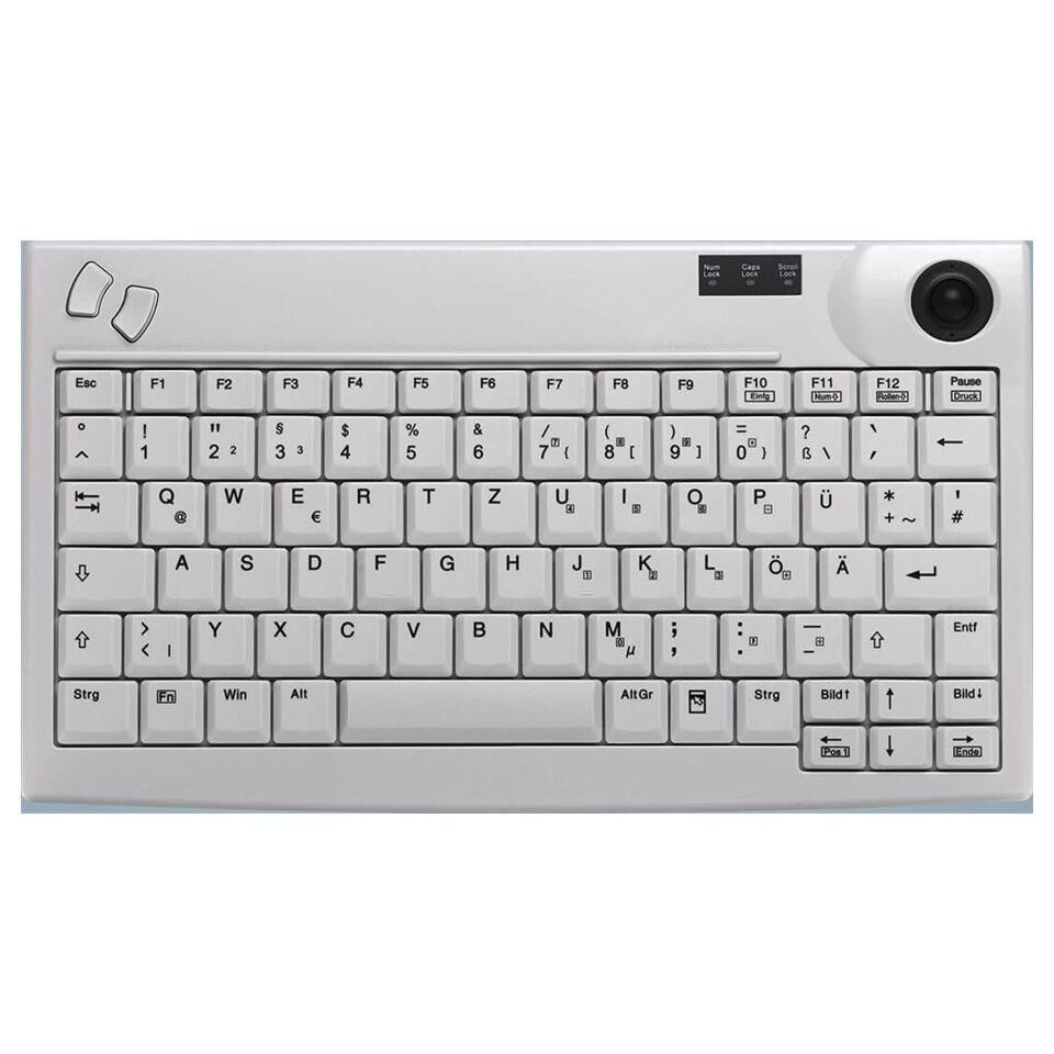 Active Key AK-440-TU - Clavier - avec trackball - USB - QWERTZ - Allemand - gris clair