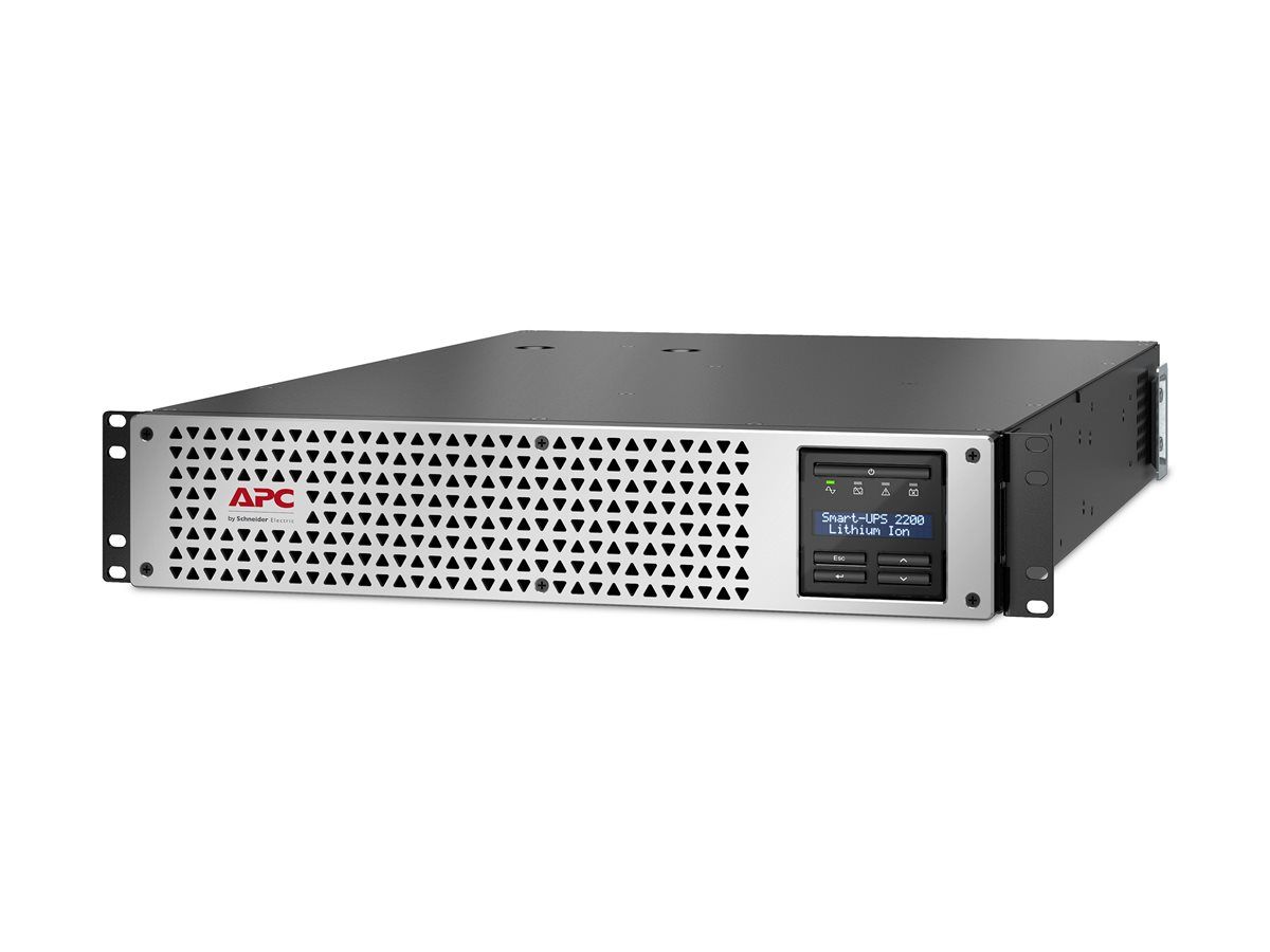 APC Smart-UPS Lithium Ion - Onduleur (rack-montable) - interactif en ligne, 8x IEC C13, 1x IEC C19, SmartConnect+SmartSlot, AVR, LCD - CA 220/230/240 V - 1980 Watt - 2200 VA - USB, serial, RJ-45...