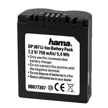 Hama Li-Ion Battery DP 307 f/ Panasonic Lithium-Ion (Li-Ion) 750 mAh