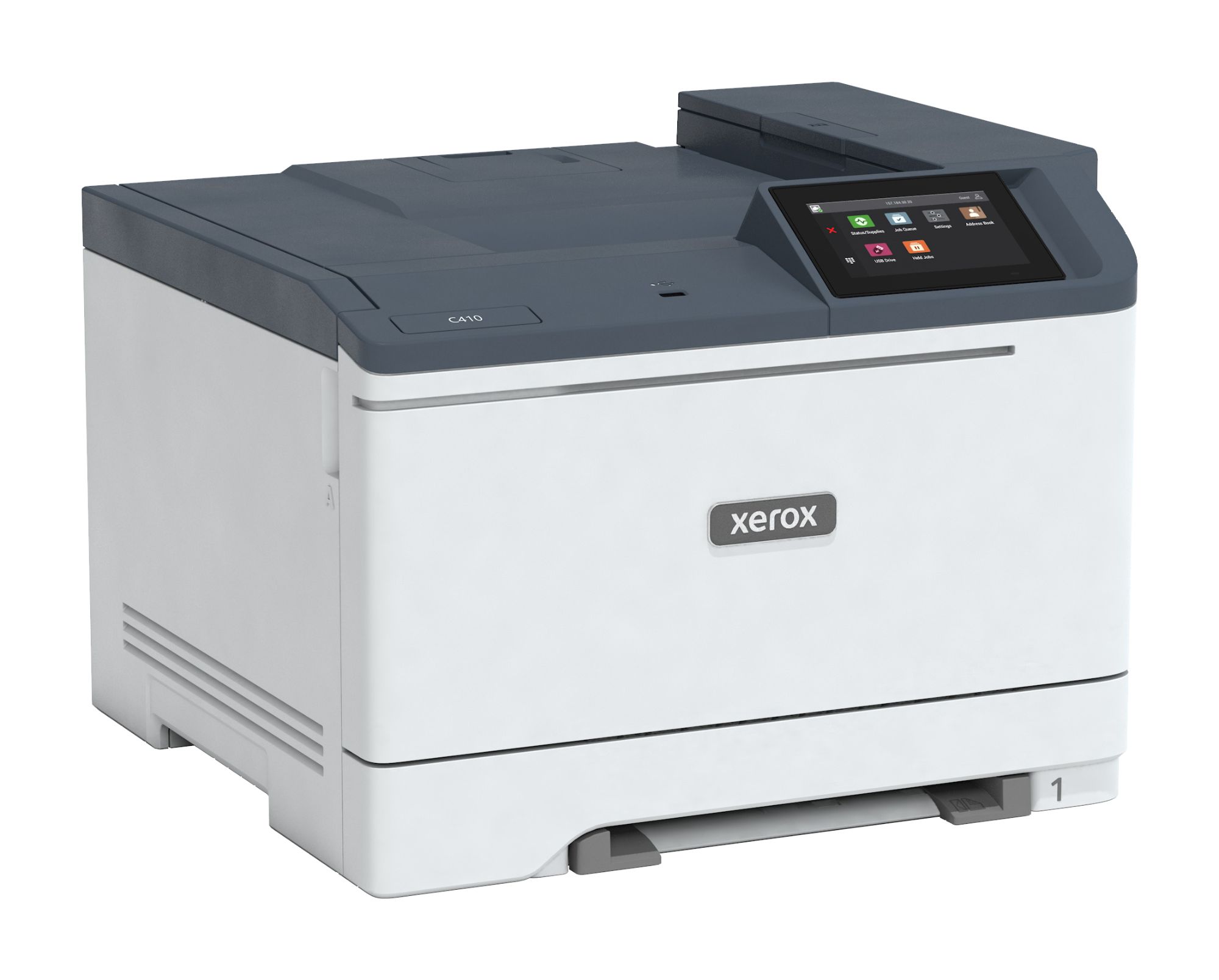 Xerox C410V/Z - Imprimante - couleur - Recto-verso - laser - A4/Legal - 1200 x 1200 ppp - jusqu'à 40 ppm (mono)/jusqu'à 40 ppm (couleur) - capacité : 251 feuilles - USB, Gigabit LAN, hôte USB 2.0 - programme de retours Green World Alliance