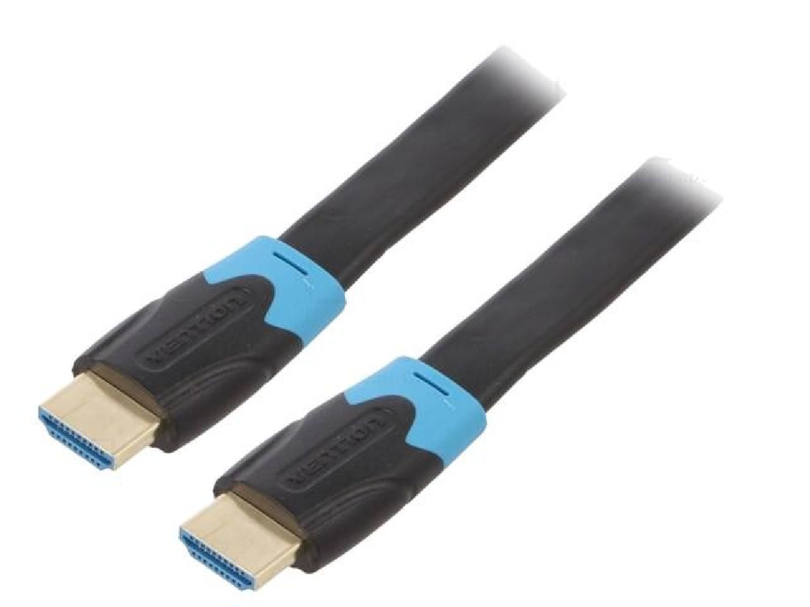 Cable HDMI 2.0 ADNAuto, 3m, UHD 4K 3D, conectores masculinos de ambos lados - Negro