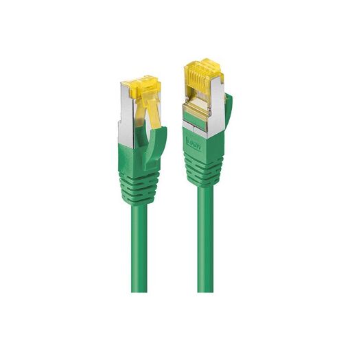 Lindy RJ-45 to RJ-45 Cable - 30cm - 6.5mm - S/FTP CAT 7 - Halogen & Hook Free - Green