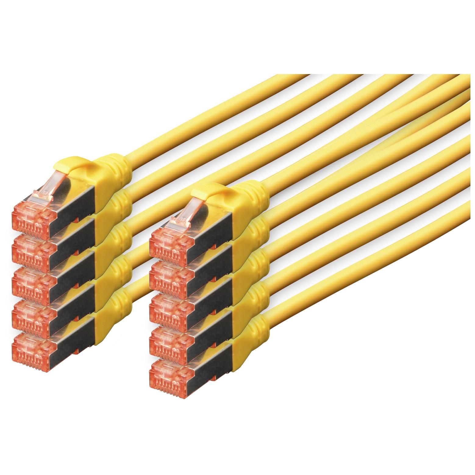 Digitus CAT 6 S/FTP câble patch, 10 pièces