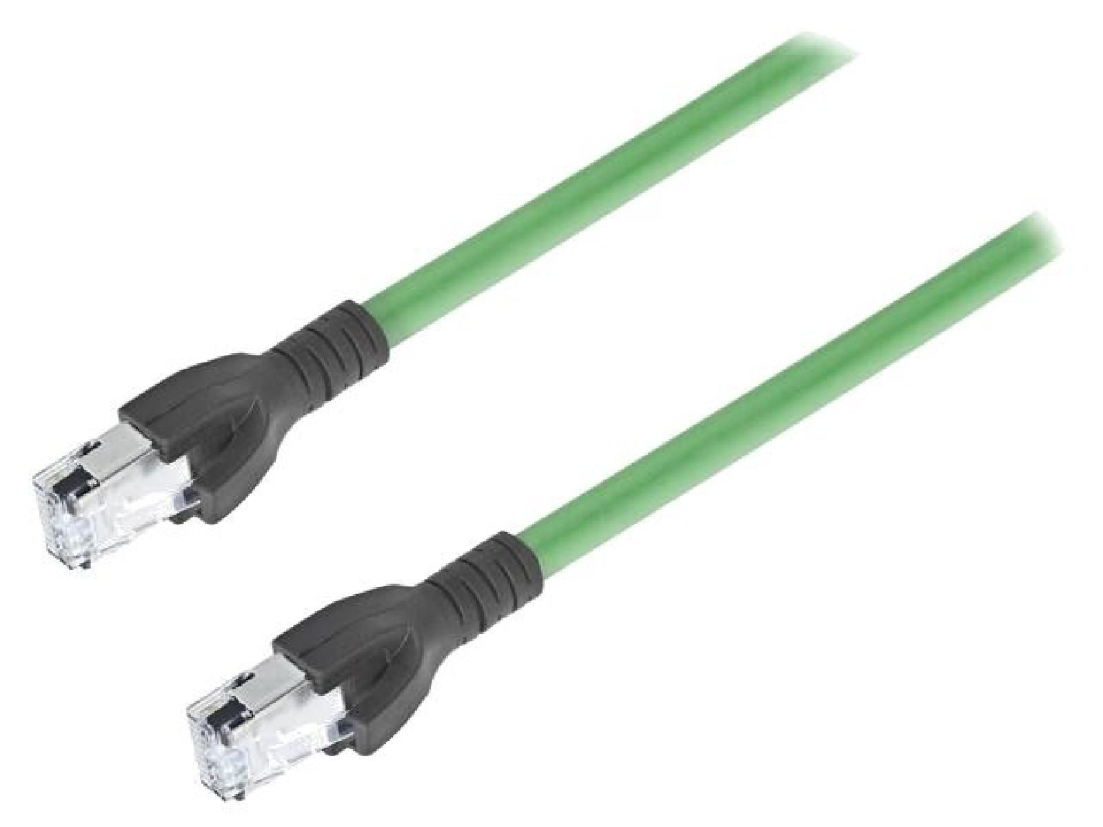 cable de reseau RJ45 SF-UTP Cat.5e vert 1m