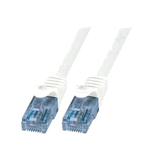 ADNAuto Cat.6a U-UTP RJ45 Male Network Cable - 1m (White)