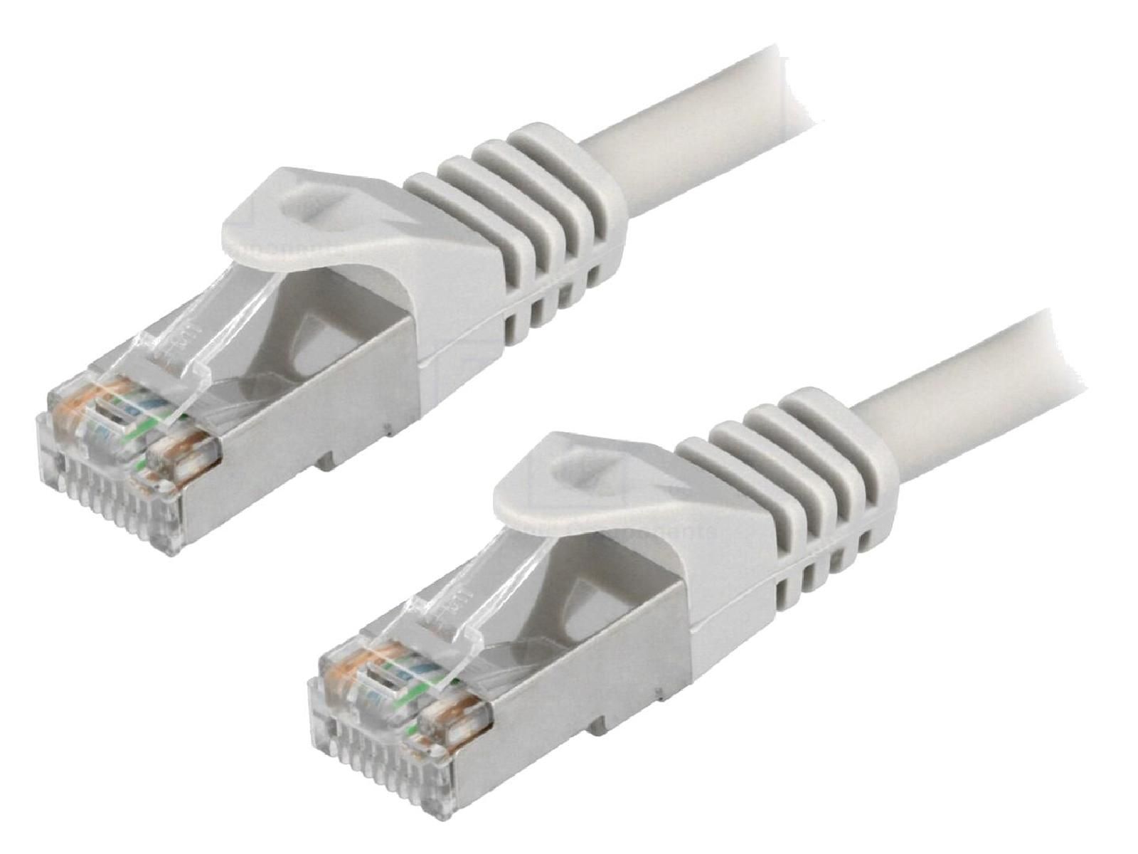 Cordon de raccordement F-UTP Cat.6 gris - 20m