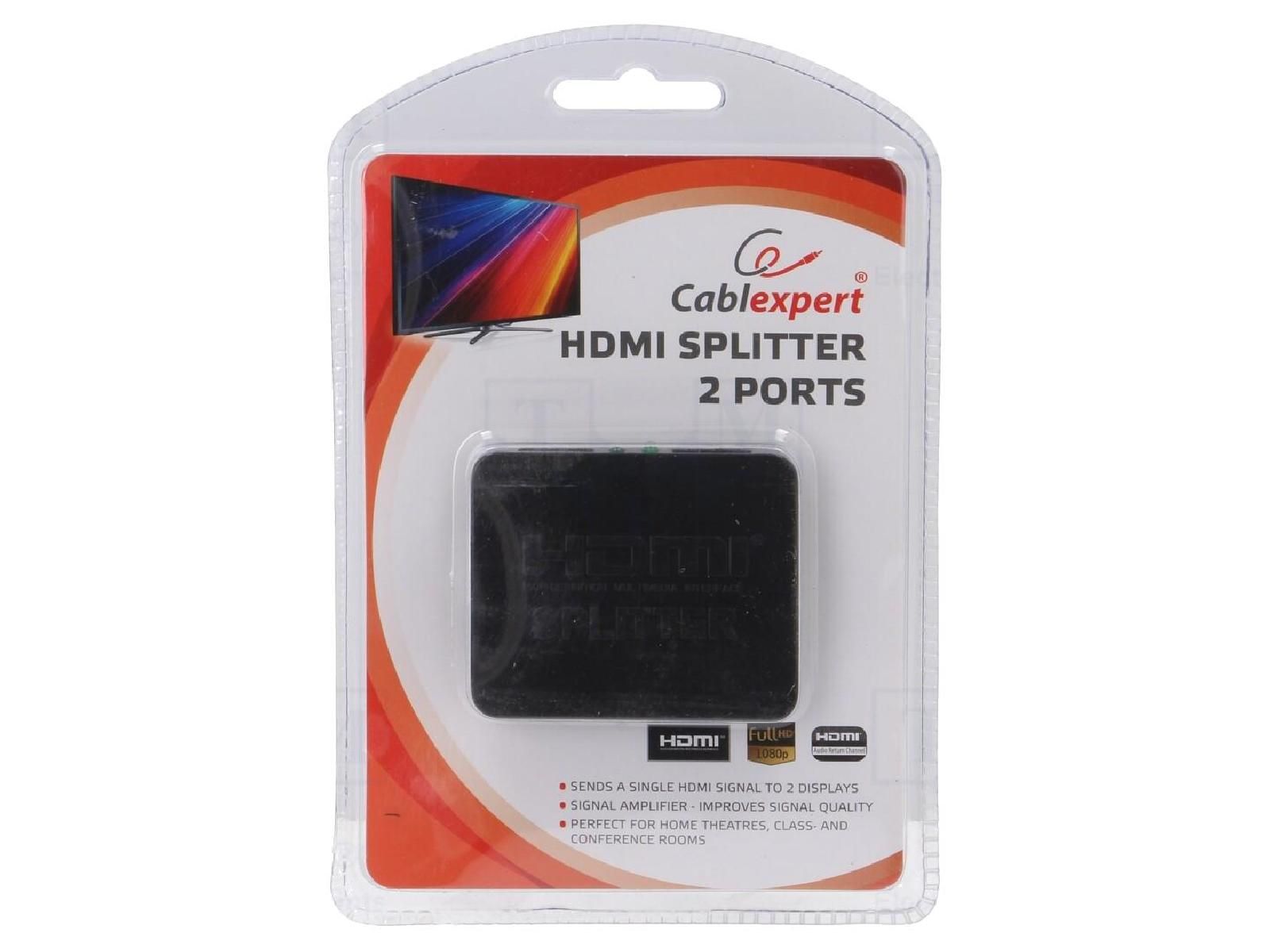 Repartiteur HDCP.HDMI 1.4 femelle x2 noir