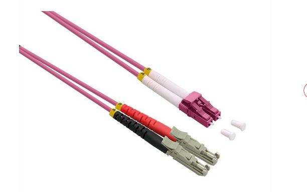Cable de fibra óptica Roline 1 m E-2000 (lsh) LC OM4 Violeta