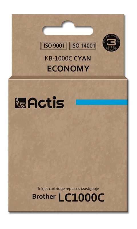 Actis Kb-1000c Encre (remplacement Brother Lc1000c/lc970c Standard 36