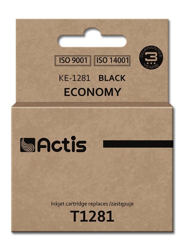 Actis Ke-1281 Encre (remplacement Epson T1281 Standard 15 Ml Noir)