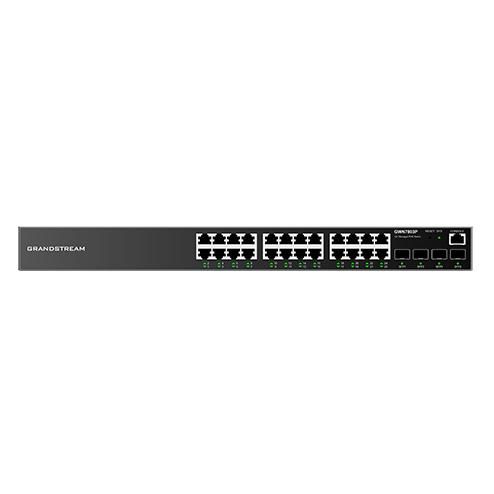 Grandstream Networks GWN7803P commutateur réseau Géré L2+ Gigabit Ethernet (10/100/1000) Connexion Ethernet, supportant l'alimentation via ce port (PoE) Noir