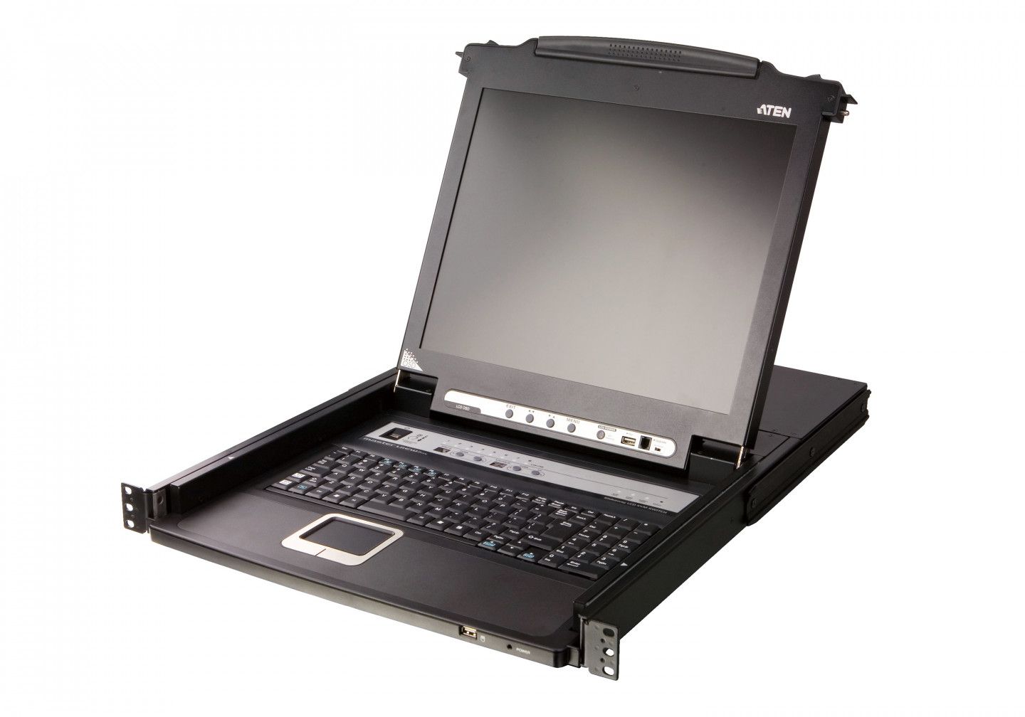 ATEN Slideaway CL5708MW-ATA-XG - Console KVM avec commutateur KVM - 2 ports - PS/2, USB - rack-montable - 250 cd/m² - VGA - 1U