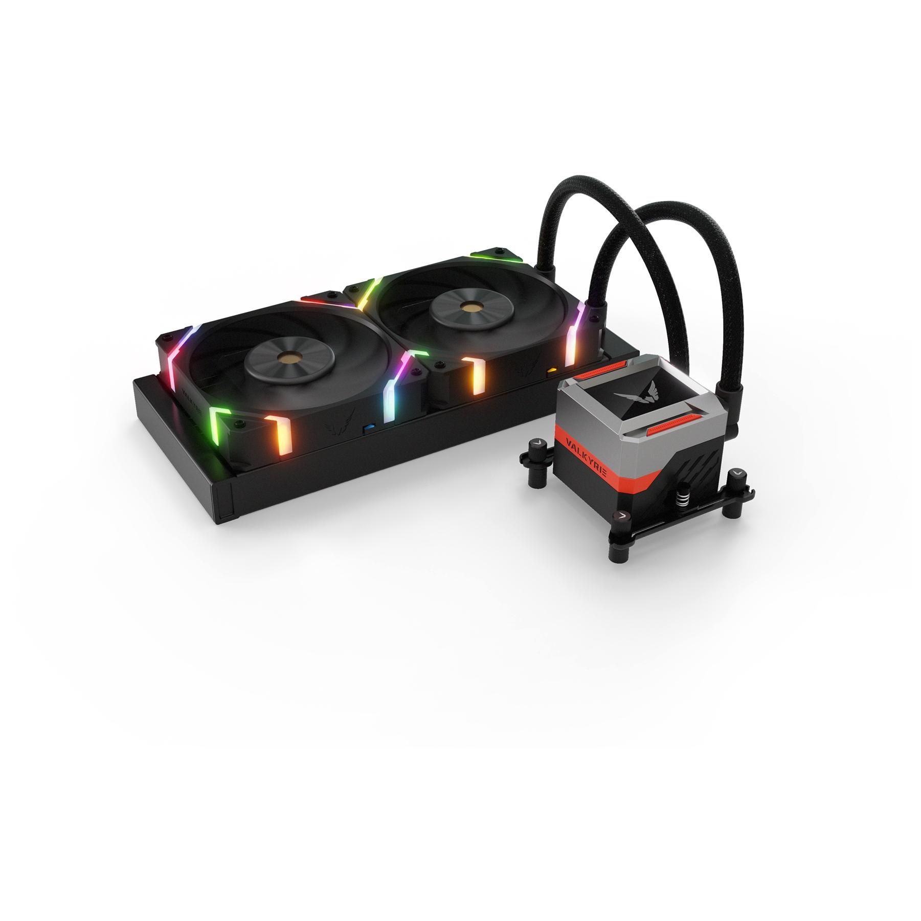 Valkyrie VK-AIOSY240B système de refroidissement d'ordinateur Processeur Refroidisseur de liquide tout-en-un 24 cm Noir