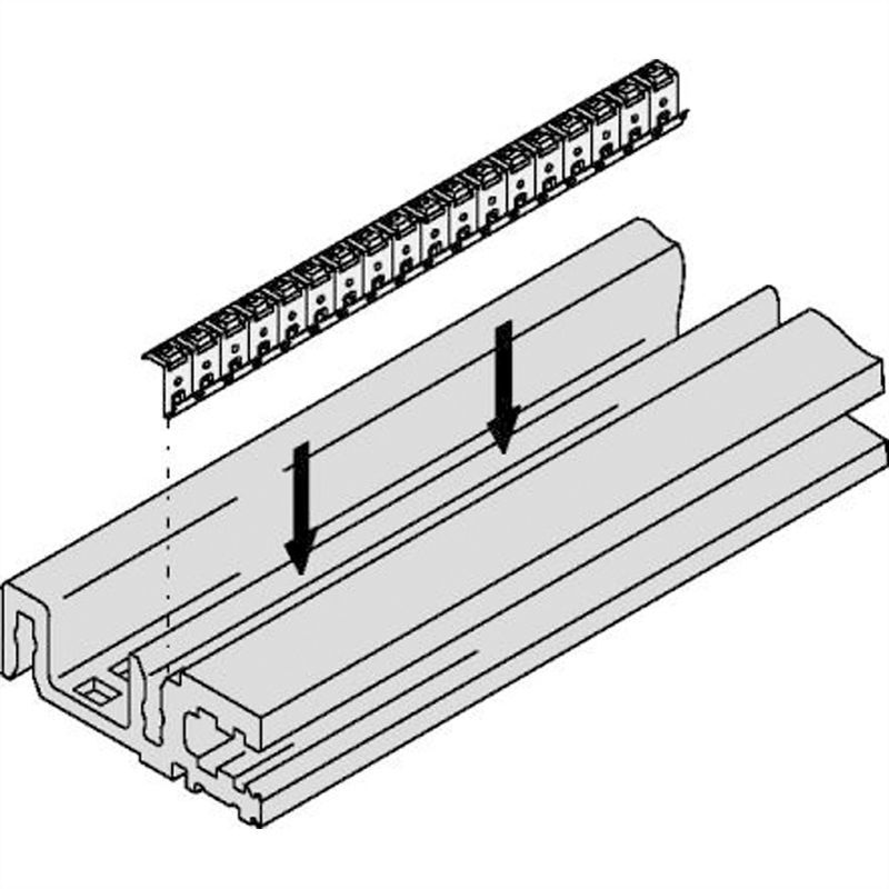 Rail Horizontal H-vt, Lourd, Cem, 84hp 24576-084
