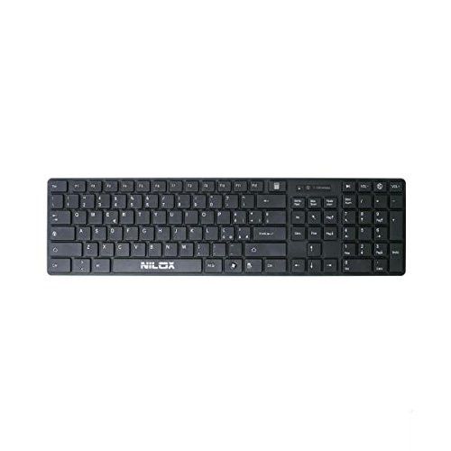 Nilox Keyboard kt40w wireless black clavier Bureau RF sans fil QWERTY Noir