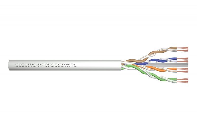 DIGITUS Professional - Câble en vrac - UTP - CAT 6a - sans halogène - gris