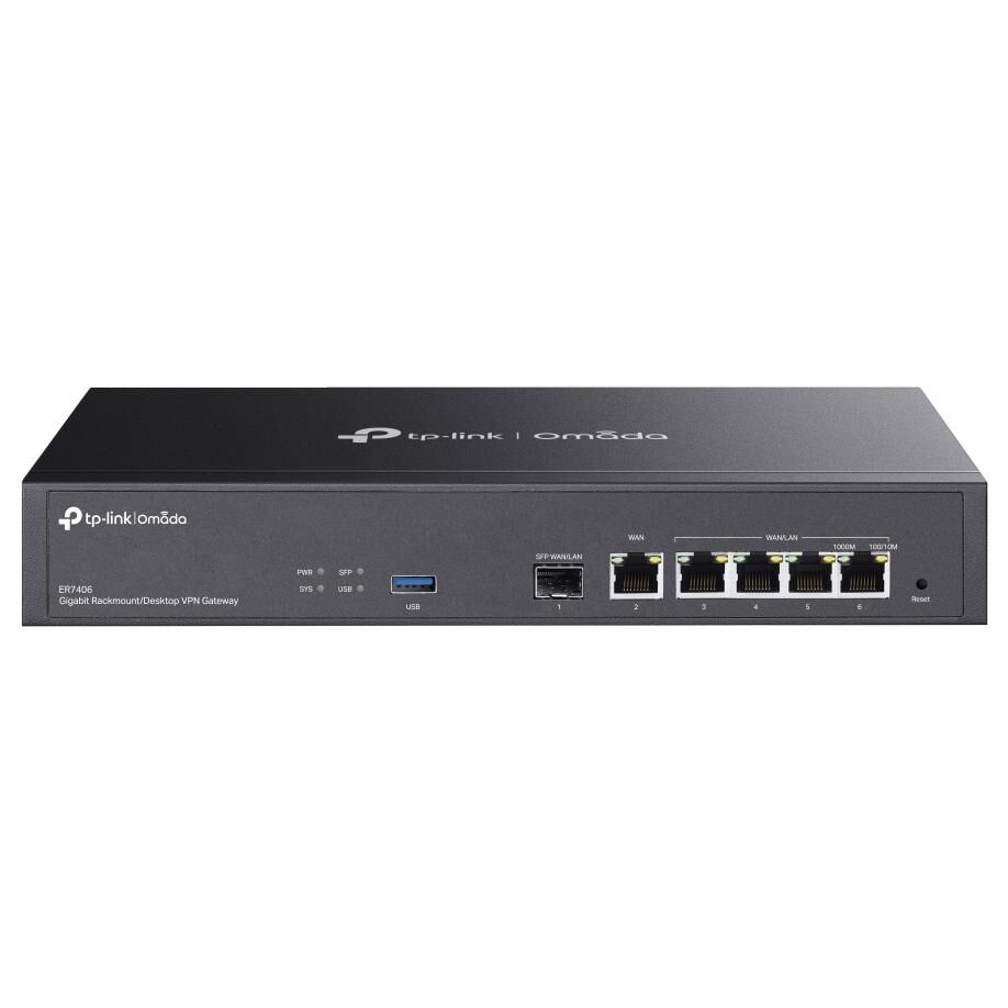 TP-Link ER7406 Routeur connecté Gigabit Ethernet Noir