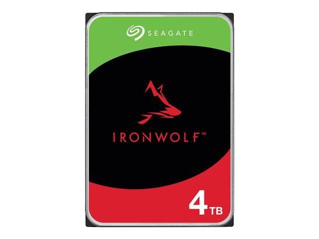 Seagate IronWolf ST4000VN006 - Disque dur - 4 To - interne - SATA 6Gb/s - 5400 tours/min - mémoire tampon : 256 Mo - avec 3 ans de Seagate Rescue Data Recovery