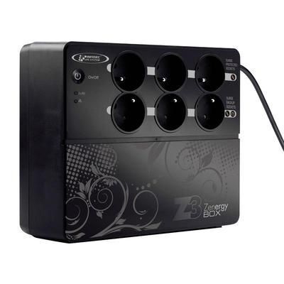 INFOSEC Z3 Zenergy Box 700 - Onduleur - CA 220/230/240 V - 700 VA - 7 Ah - USB - connecteurs de sortie : 8