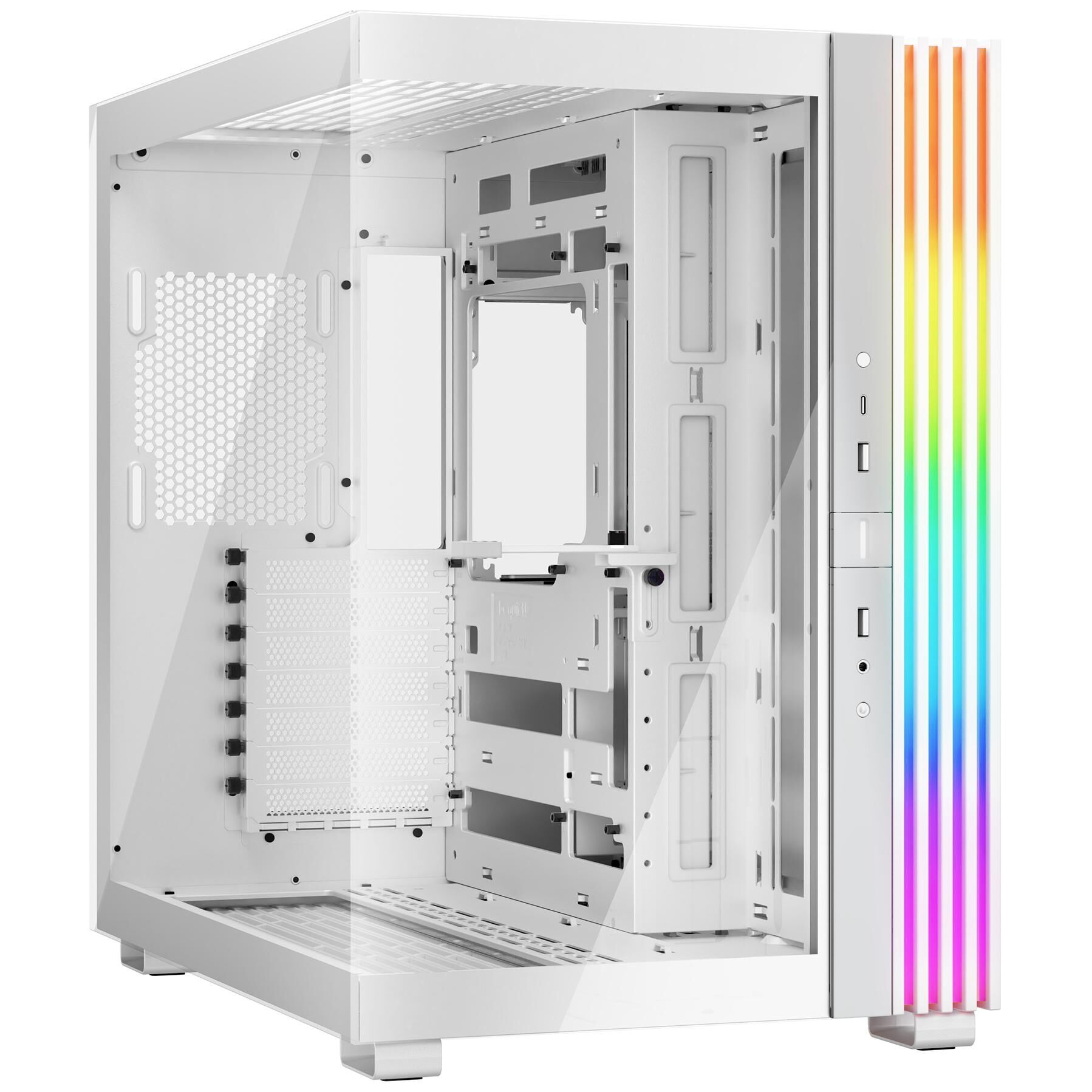be quiet! Light Base 600 DX Blanc  Boîtier PC ARGB vitré, Mini ITX / Micro ATX / ATX