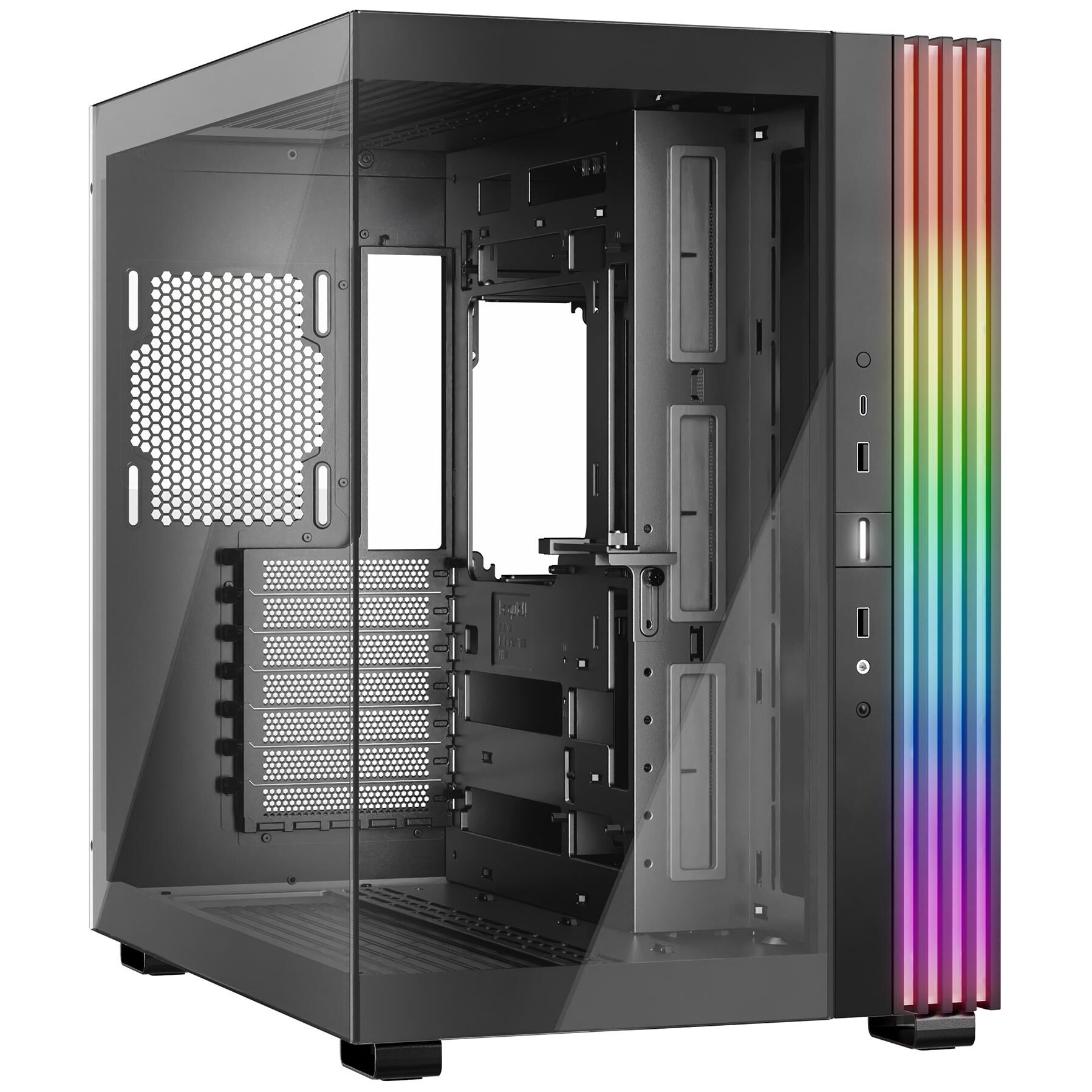 be quiet! Light Base 600 DX Noir  Boîtier PC ARGB vitré, Mini ITX / Micro ATX / ATX