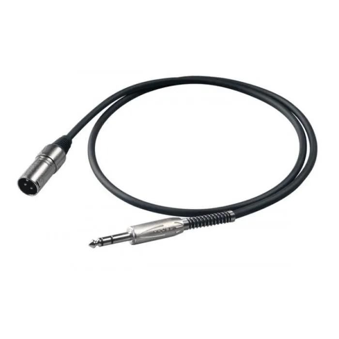 Proel BULK230LU10 6.35mm to XLR (3-pin) Cable, 10m, Black
